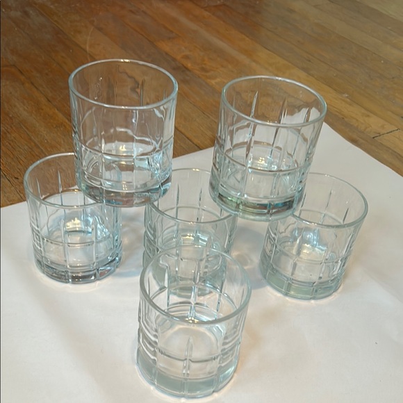 Anchor Hocking Manchester Drinking Glasses set‎ of 6 used rock glasses - Picture 1 of 7